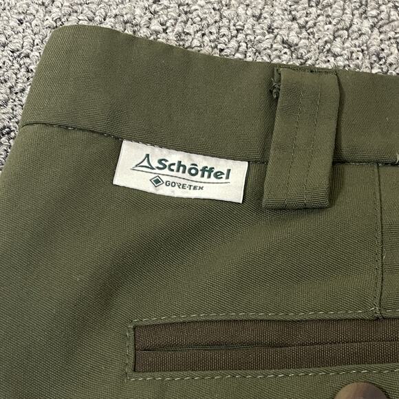 Schöffel Pants Mens XL 42 Green Gore Tex Waterproof Outdoor Adjustable Cuffs - Picture 10 of 16